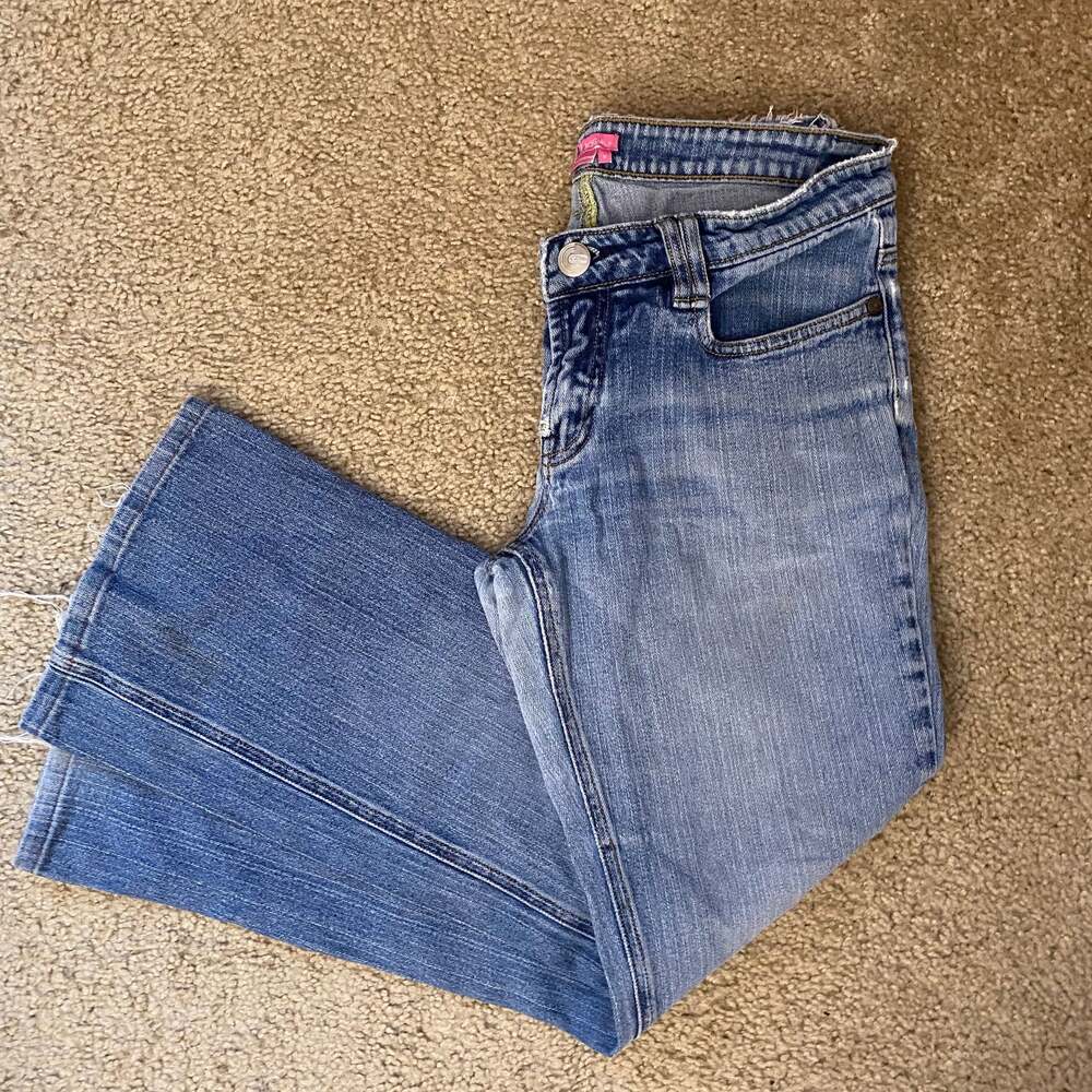 Vintage Blue Jeanious Y2K Low Rise Bootcut Flare Jeans Size 8 Women’s